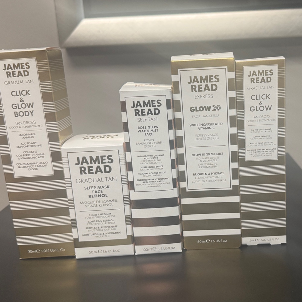 Glow & Tan Collection - White and Gold